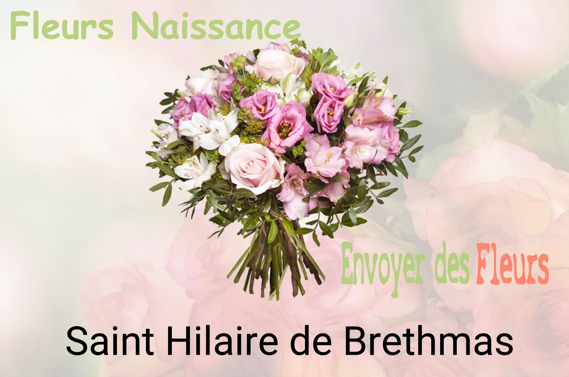 Bouquet de fleurs de naissance livré à Saint-Hilaire-de-Brethmas