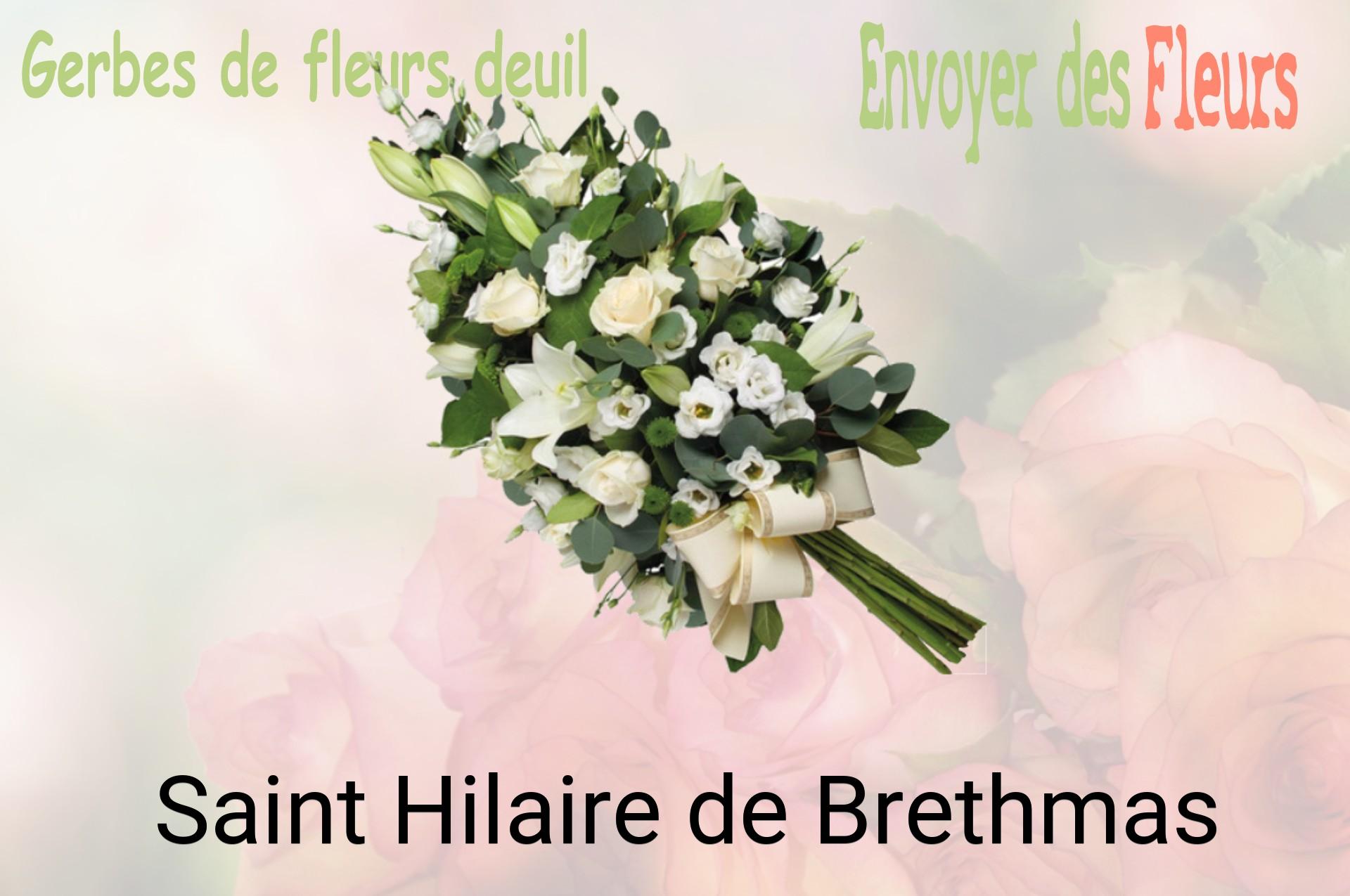 Gerbe de fleurs de deuil livrée à Saint-Hilaire-de-Brethmas